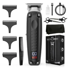 Cordless Professional Hair Clippers Trimmer Kit Men Cutting Machine Barber Salon