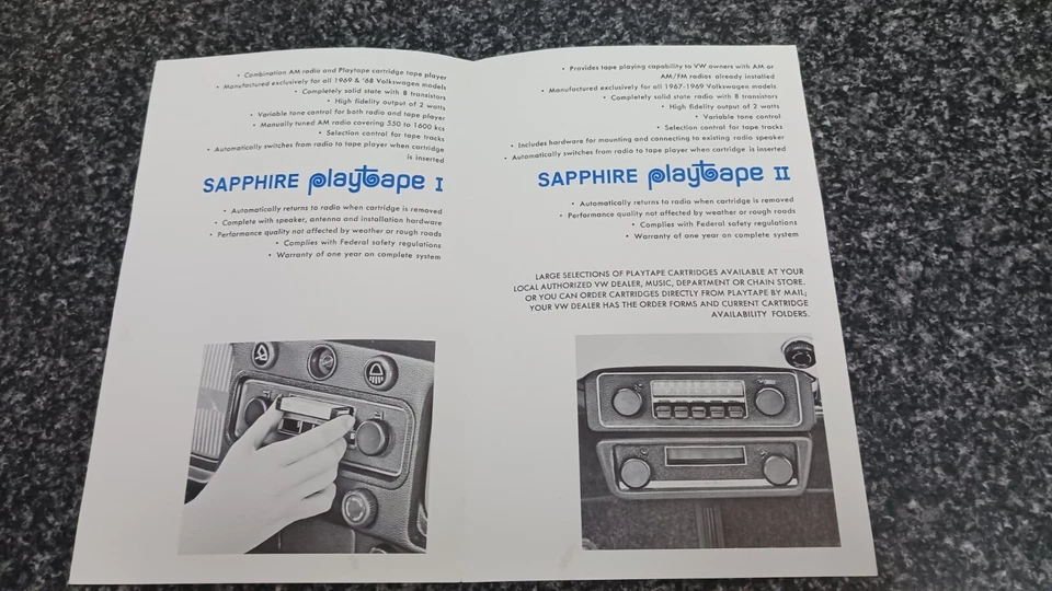 Volkswagen VW Sapphire Playtape I - Excellent Condition - Works Perfectly - Image 4 of 4