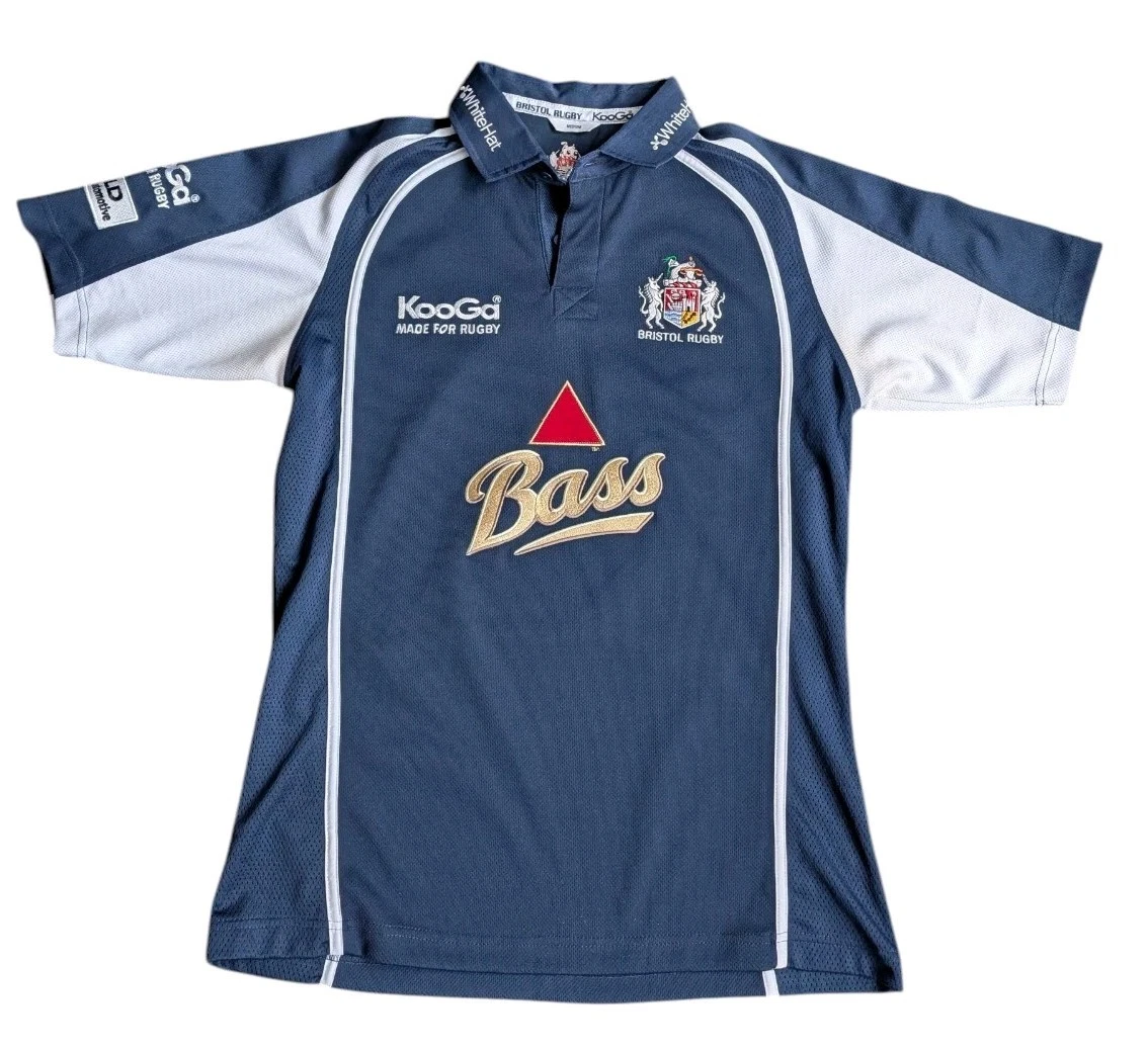 Maillot De Rugby Extérieur Bristol Kooga – Saison 2007/2008 – Taille M Homme – Bleu