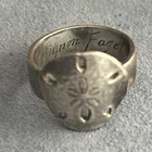 Vintage ~ Mignon Faget Sea Collection ~ Sterling Silver ~ Sand Dollar ~ Ring 8.5