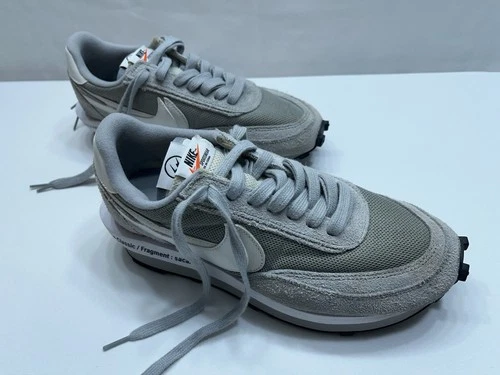 Nike LD Waffle x Fragment Design x Sacai Herren Größe 8 Rauchgrau DH2684-001