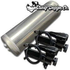 Dual 580 Black Air Compressors & 5 Gallon Aluminum Air Tank