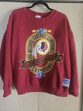 Vintage 1991 Washington Redskins NFC Champions Nutmeg USA Crewneck Sweatshirt M