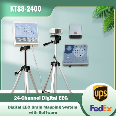 24-Channel Digital EEG Brain Mapping System with Software