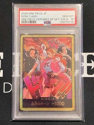One Piece 2025 Don!! Card Uta & Nami Gold EB03 PSA10 5 Serial Set
