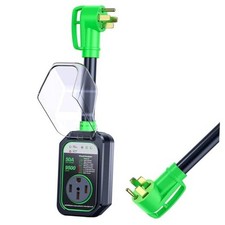 RV Surge Protectors 50 Amp Waterproof, 2025 New Upgraded 50AMP-9500J-Green