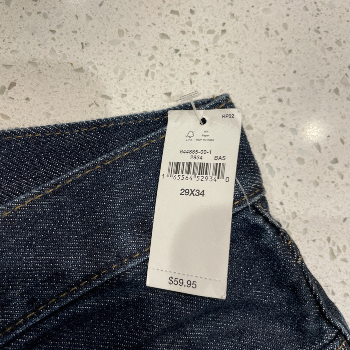 NWT GAP Men's Straight Fit Denim Jeans Size 29W x 34L. | eBay