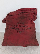 Oregon Tire Chains 26x1200-12-2 Link, 67-019, 1 Set of 2 Snow Chains, Unused