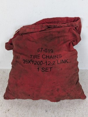 Oregon Tire Chains 26x1200-12-2 Link, 67-019, 1 Set of 2 Snow Chains, Unused