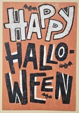 Happy Halloween / Greeting Card incl. Envelope 7 5" 