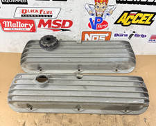 Ford 289 302 V-8 Cal Custom Vintage Finned Valve Covers 40-1017 Gardena Ca Usa