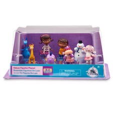 Disney Doc McStuffins Deluxe 8 piece Figurine Play Toy Set Lambie, Chilly