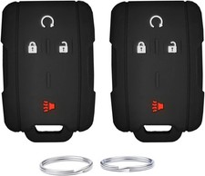 Keyless Remote Key Fob Protector Cover fit for Colorado Silverado Black Black