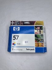 HP 57 Tri-Color Inkjet Print Cartridges Twin Pack O-1 