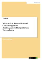 Bilanzanalyse, Kennzahlen- Und Controllingsysteme. Handlungsempfehlungen FüR Ein