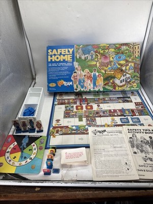 Vintage 1985 Safely Home Board Game Parker Brothers - 5/6 Pieces - Read