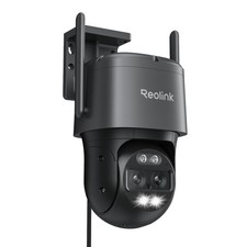 REOLINK 4K Wired WiFi Outdoor Camera, 8MP Dual-Lens PTZ Security Camera Gray