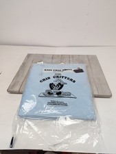 New Crib Critters Knit Twin Sheet Hugger Top Sheet 100 Cotton - USA LightBlue