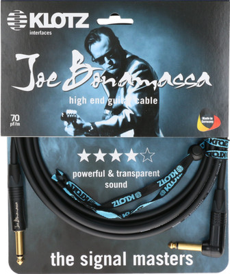 KLOTZ Joe Bonamassa High End Cable Neutrik Black, 19.69 Ft