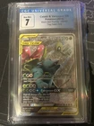 CGC 7 Celebi & Venusaur Go Black Star Promos Sm167 Tag Team Tins