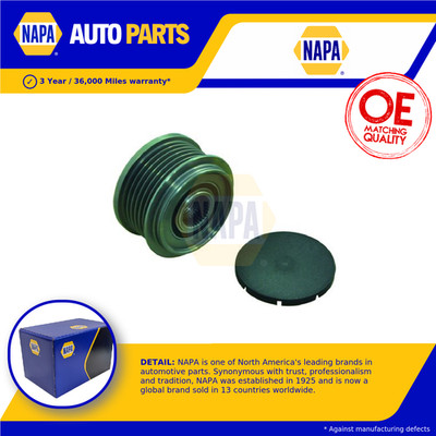 Overrunning Alternator Pulley fits FORD TRANSIT CUSTOM V362 TDCi 2.2D 2012 on