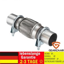 Flexrohr mit 2 Schellen 45x100/210mm Satz kompatibel mit Seat Leon Ibiza für VW