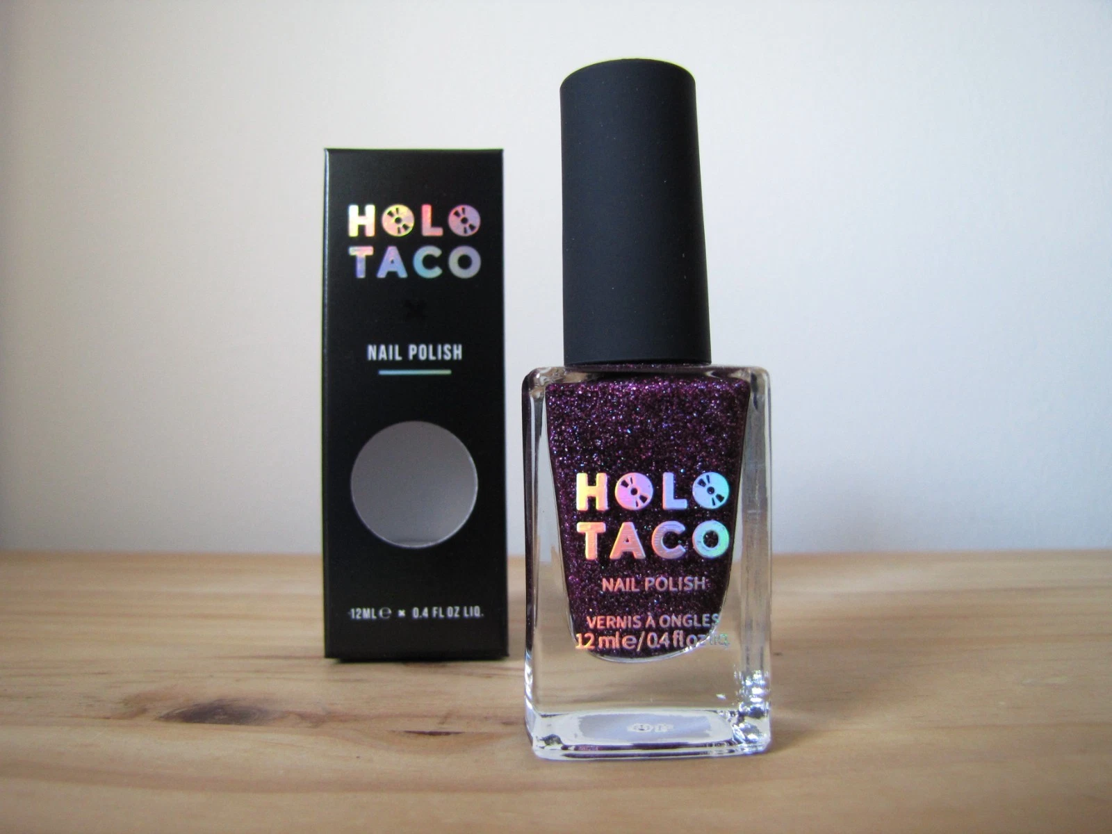 Holo Taco Vine To Table plum purple crushed holographic nail polish - New In Box