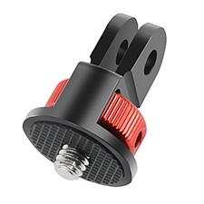 Universal Aluminum Alloy Action Camera 1/4 in Screw Tripod Mount Adapter Holder