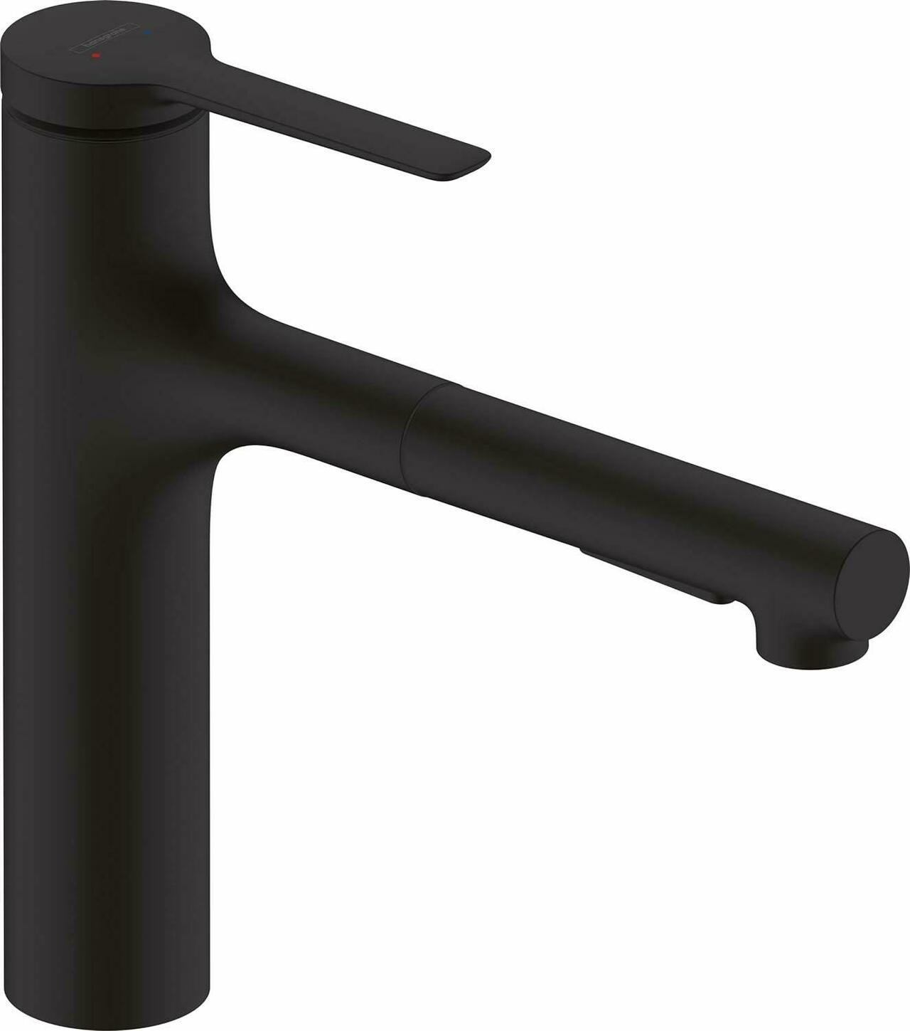 Grifo de cocina de pie Hansgrohe Zesis M33 negro