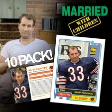 10 Pack - Al Bundy Football Card - Chicago Bears MVP Rookie Card. rookie card picture