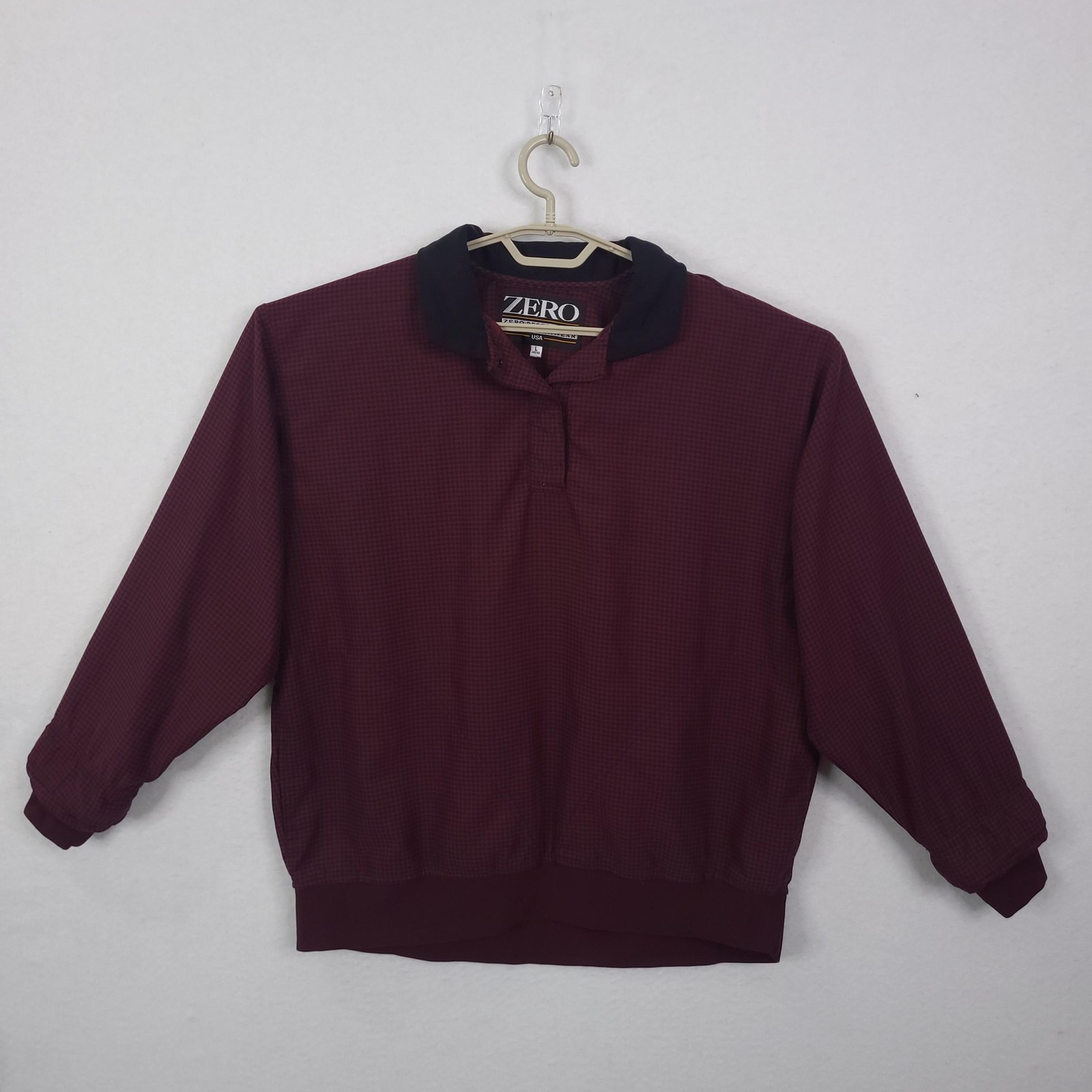 Zero Restriction Jacket Men Large Red Houndstooth… - image 1