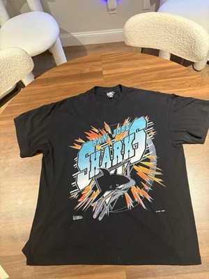 Vintage 1991 San Jose Sharks Explosion Tee Size XL made In USA