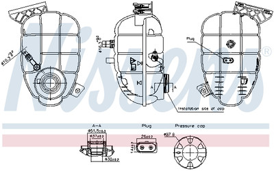 NISSENS 996325 Ausgleichsbehälter, Kühlmittel für BMW
