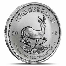 2026 1 oz South African Silver Krugerrand Coin 