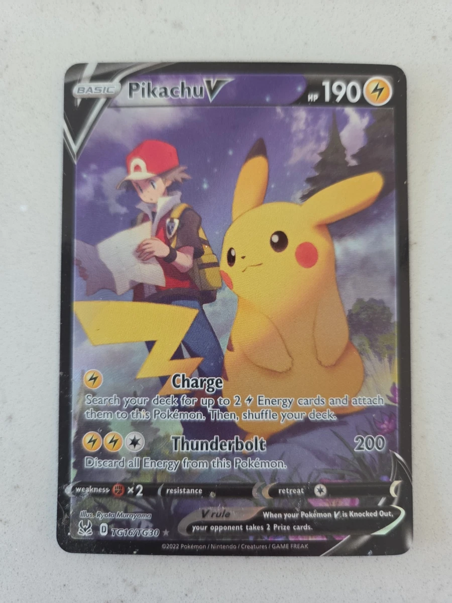 Preços baixos em Pikachu V TG16/TG30 Swsh11: Lost Origin Trainer
