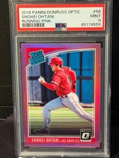 Panini 2018 Donruss Optic Shohei Ohtani #56 Rated Rookie Pink Prizm MINT! PSA 9