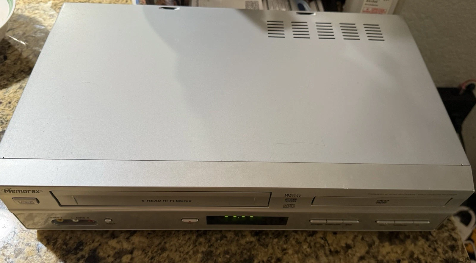 Memorex MVD4544 DVD VCR Player Combo VHS 6 Head HiFi - Tested Working