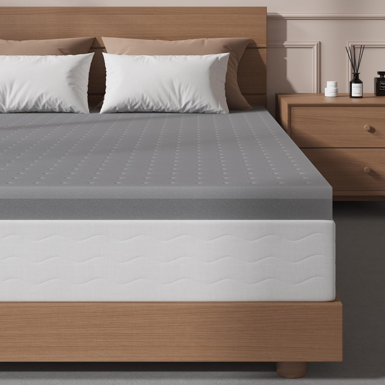 Sleepmax Extra Firm Mattress Topper King Size 2 Inch - Firm Memory Foam Mattr...