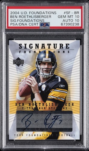 Ben Roethlisberger #SF-BR 2004 Upper Deck Foundations Signatures card
