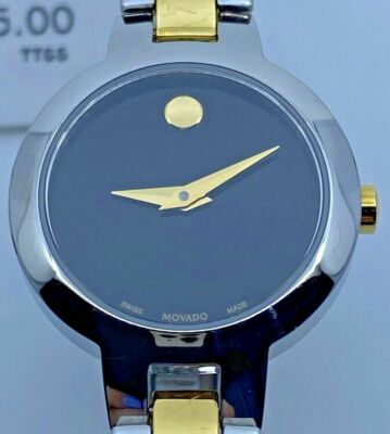 $595 MOVADO Amorosa Black Dial Ladies Watch 0607184 | eBay display picture 3
