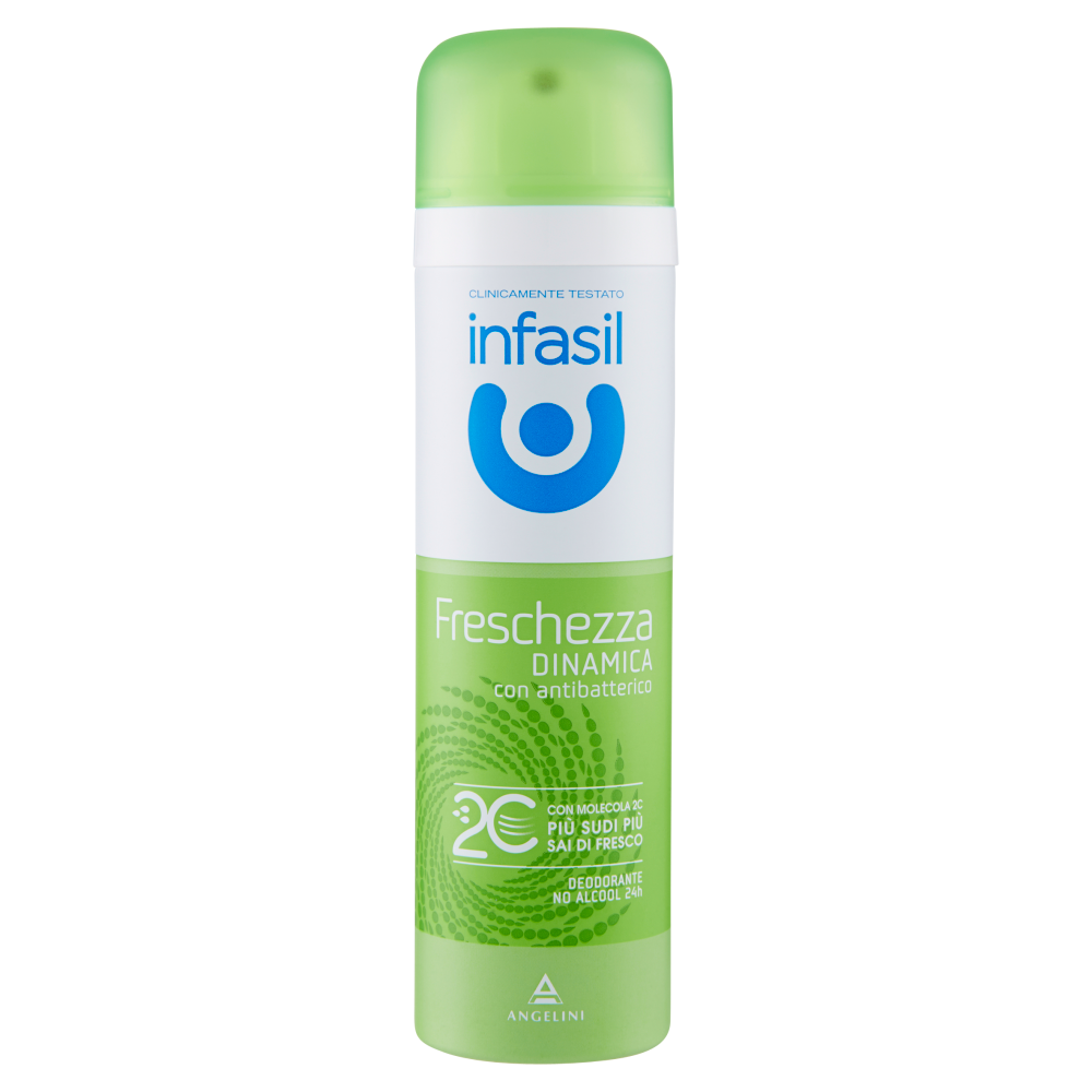 3PZ. INFASIL Deodorante corpo spray con molecola 2C FRESCHEZZA DINAMICA 150ml