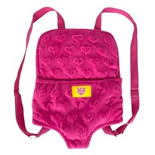 Build A Bear Pink Plush Toy Carrier Backpack Adjustable Straps