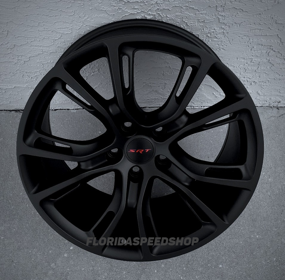 MATTE BLACK SRT8 SPIDER MONKEY WHEELS 20x10