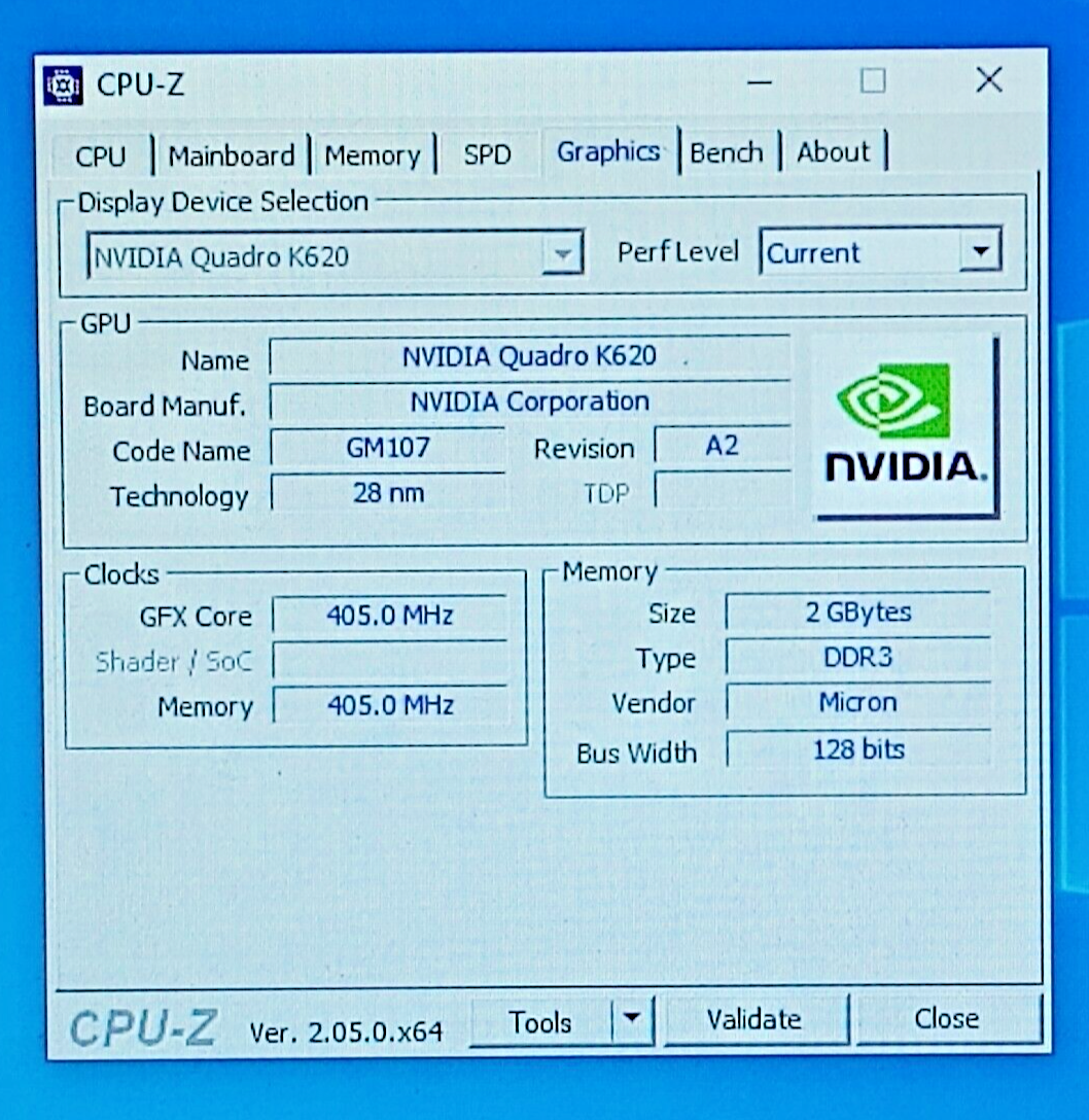 699-52012-0504-712 NVidia Quadro K620 2GB DDR3 Video Graphic Card