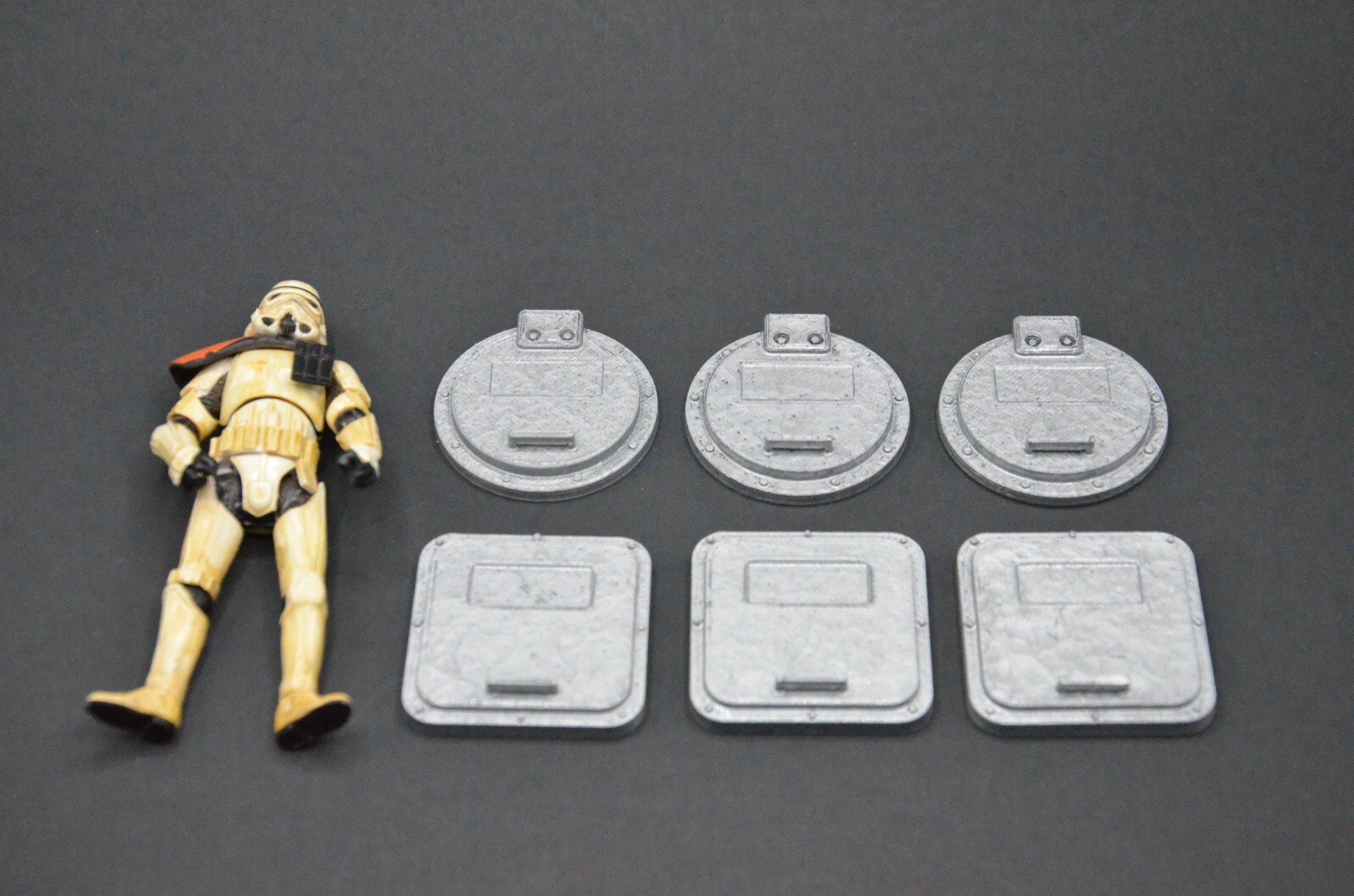 CUSTOM 6 HATCH GREEBLE LOT ( 1:18 3.75" scale) figure DIORAMA STAR WARS ...