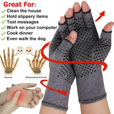 1 PAIR Copper Arthritis Compression Gloves Hand Support Joint Pain Relief USA