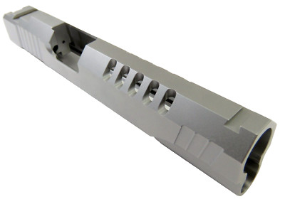New 1911 9mm / .38 Super Stainless Custom Ported Slide LPA Target Sight Cut