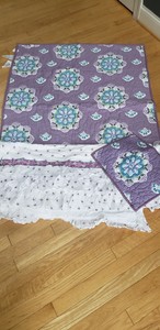 Pottery Barn Kids Brooklyn Purple Baby Nursery Quilt Sham Crib