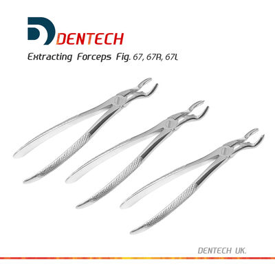 Zahnextraktionszange Molarenextraktionsinstrument Fig 67 67R 67L 3er Set