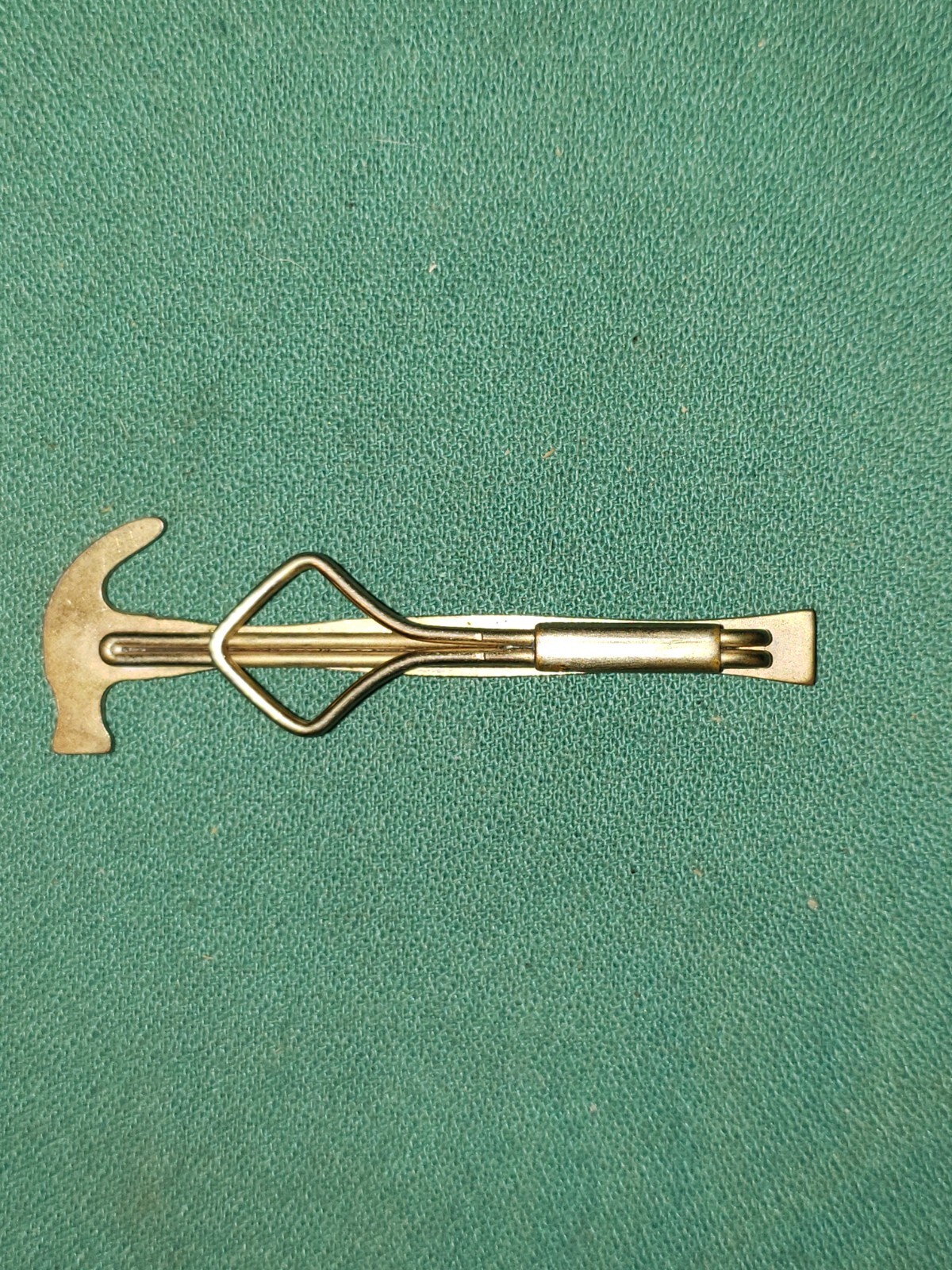 Vintage Claw Hammer Tool Shape Men's Tie Bar Jewelry … Gem